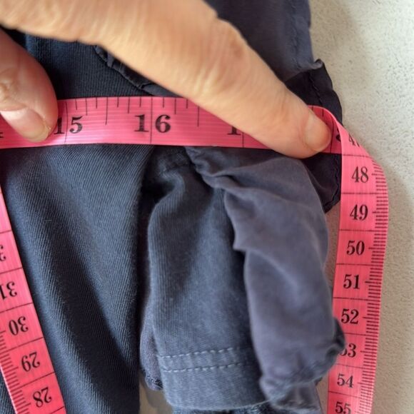 Anthropologie CLU Cotton Silk Navy Jersey Dress Cold Shoulder Flutter Sleeve - Picture 7 of 8